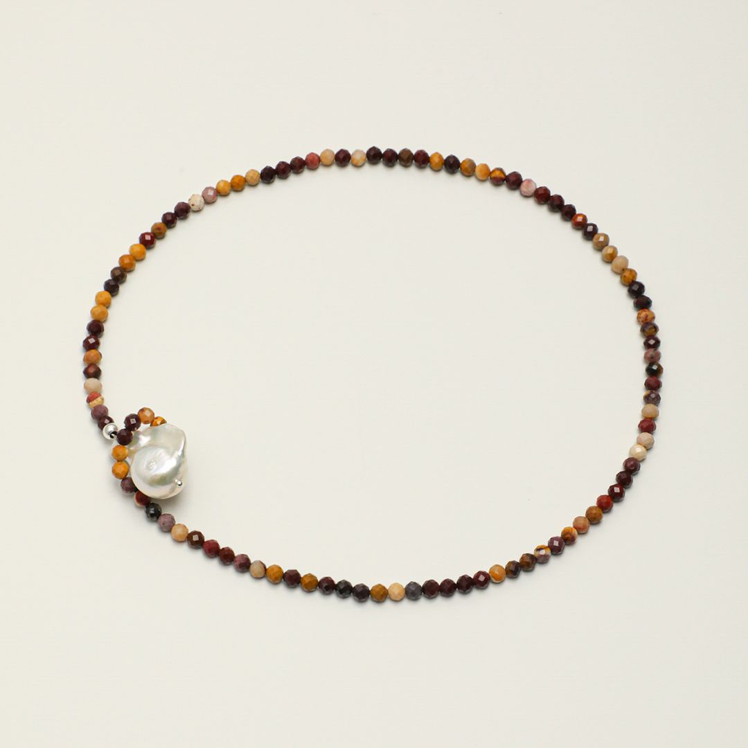Amberline — Golden Gemstone & Baroque Pearl Necklace