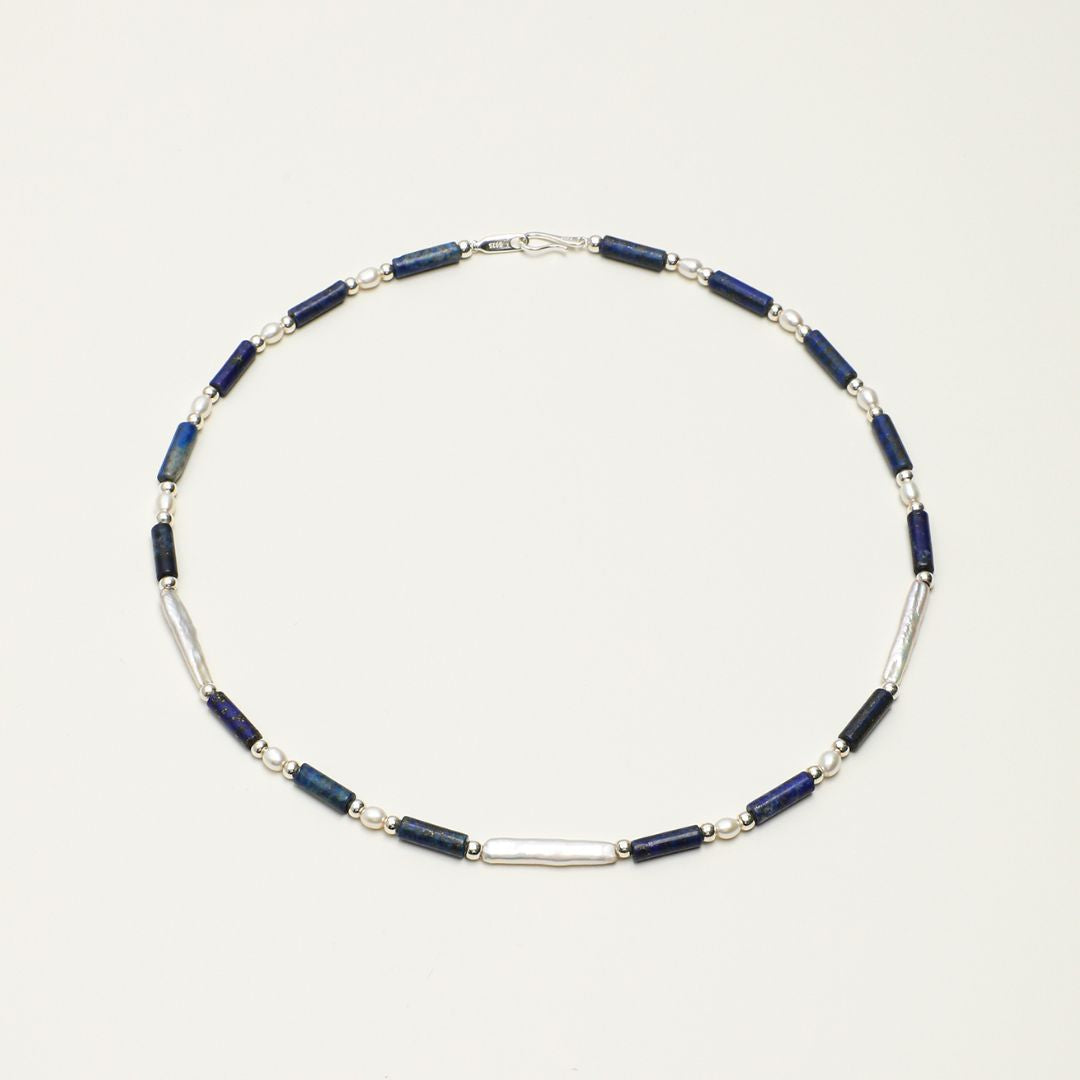 Indigo Interval — Lapis Lazuli & Silver Necklace