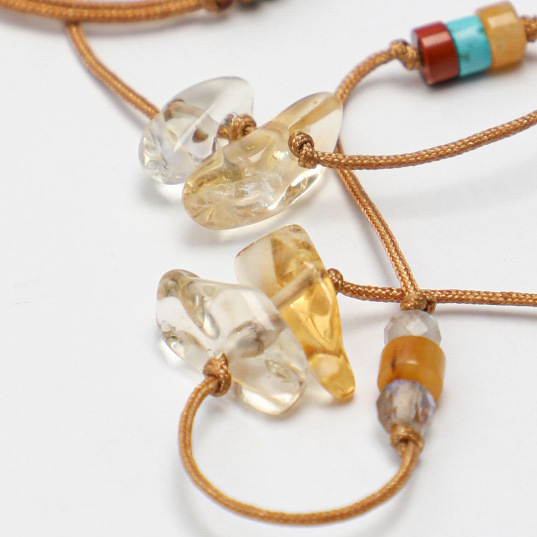 Orbit Cascade — Baroque Pearl & Gemstone Long Necklace, 80 cm