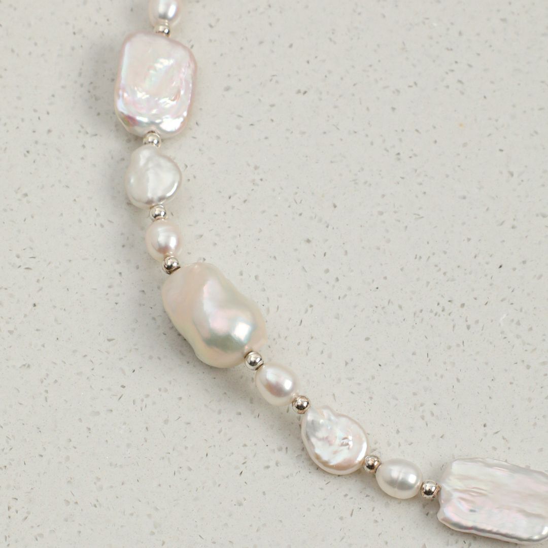 Pearl Cadence — Mixed Baroque Pearl Necklace