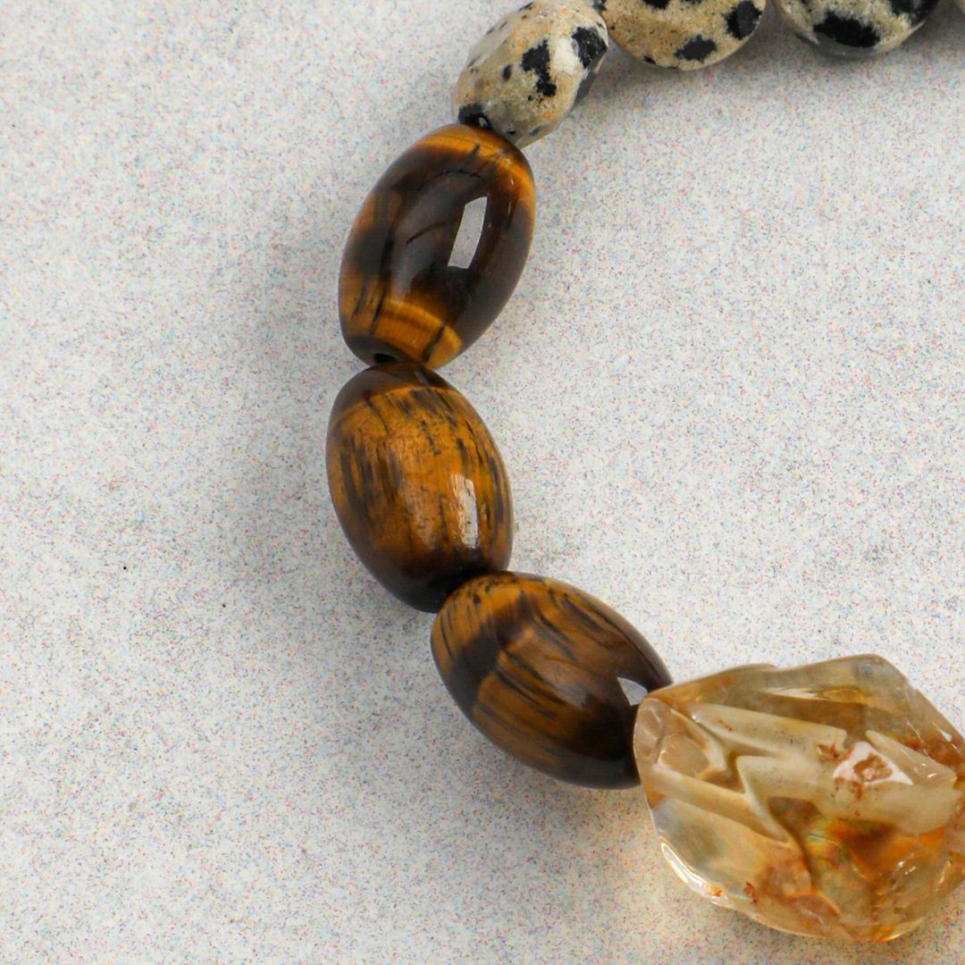 Saffron Terrain — Citrine, Tiger Eye & Jasper Bracelet
