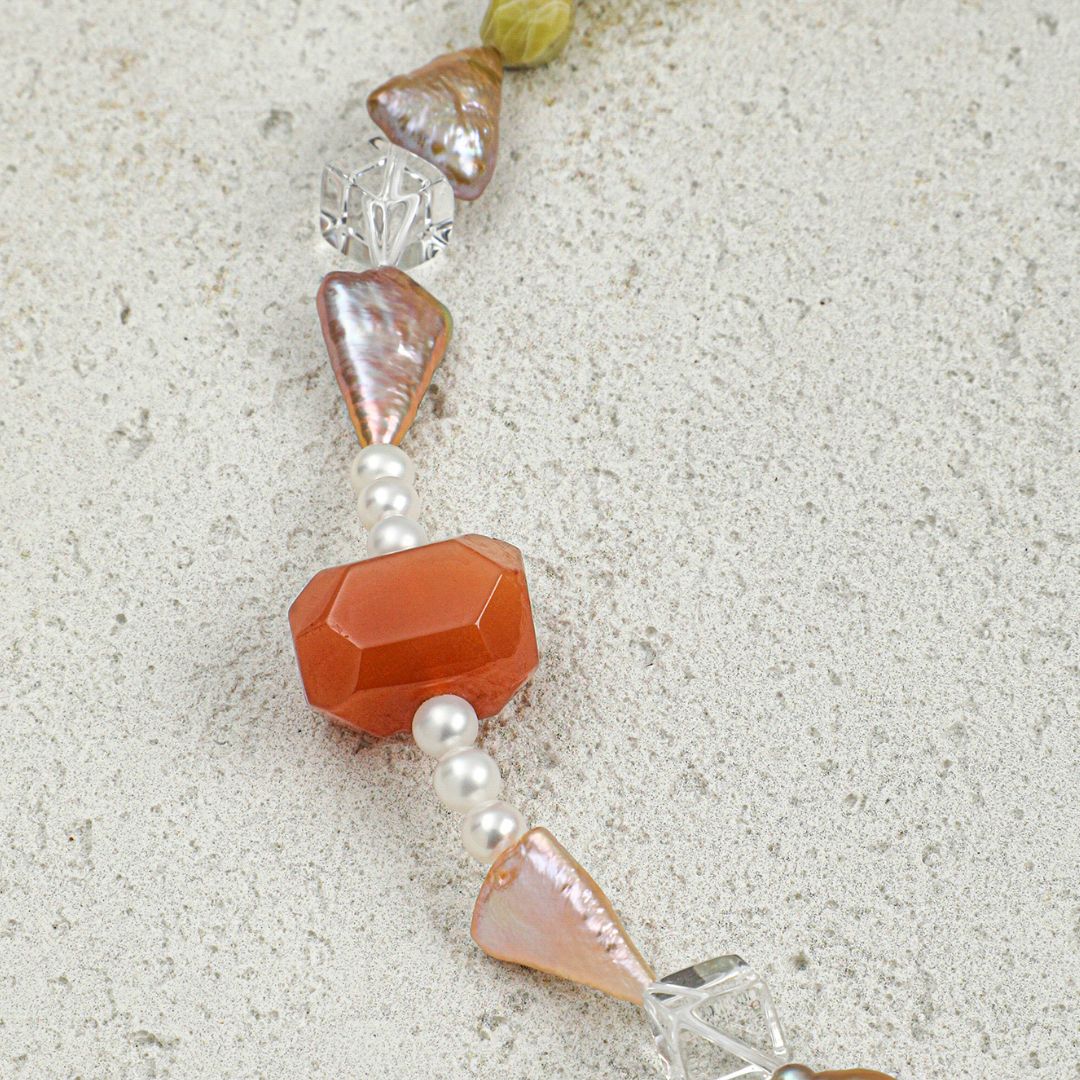 Soft Spectrum — Quartz & Mixed Stone Necklace