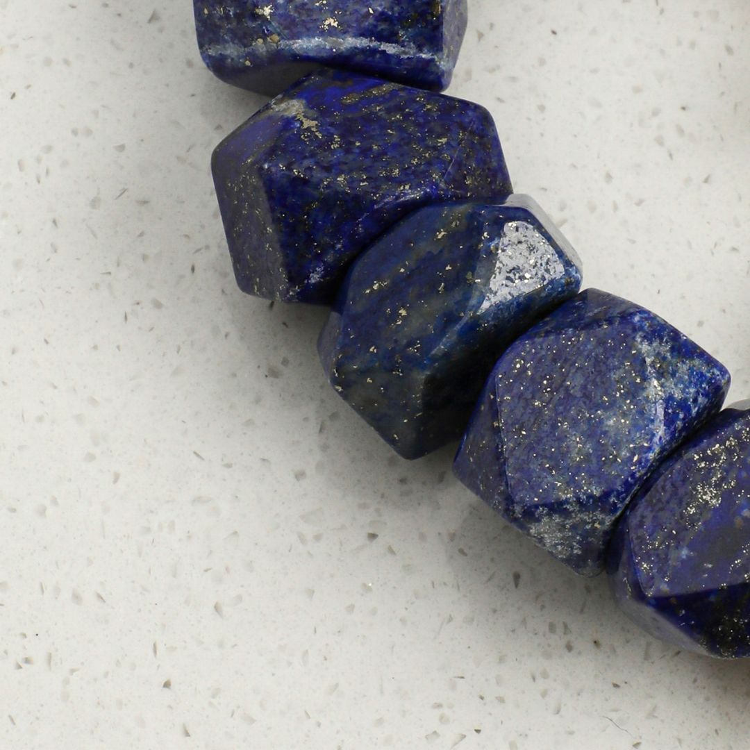 Starlit Tide — Lapis Lazuli & Baroque Pearl Bracelet