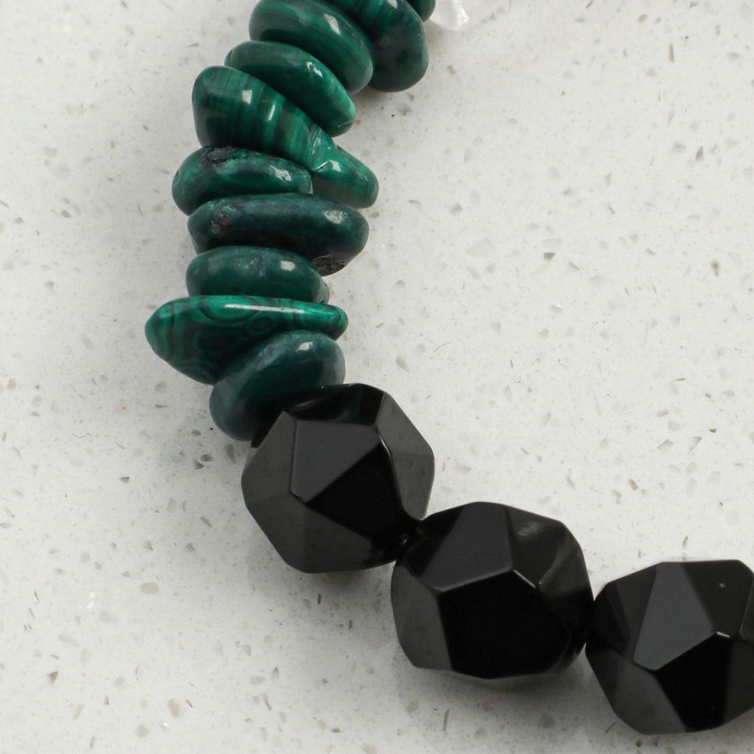 Verdant Mosaic — Malachite & Mixed Stone Bracelet