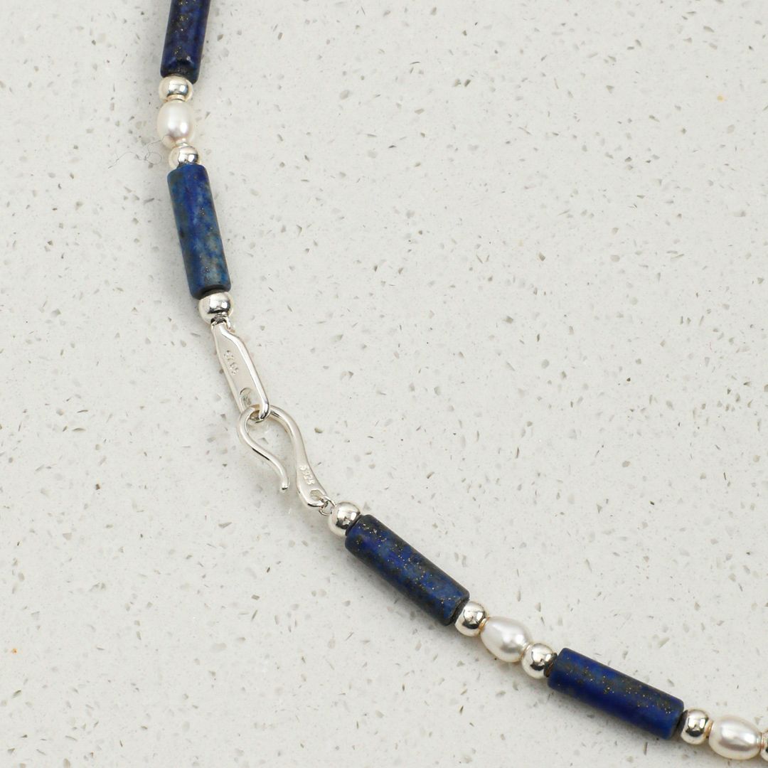 Indigo Interval — Lapis Lazuli & Silver Necklace