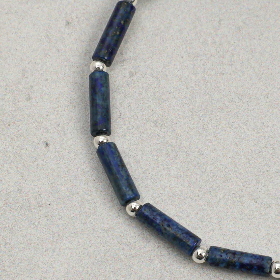 Lunar Blue — Lapis Lazuli & Pearl Double Wrap Bracelet