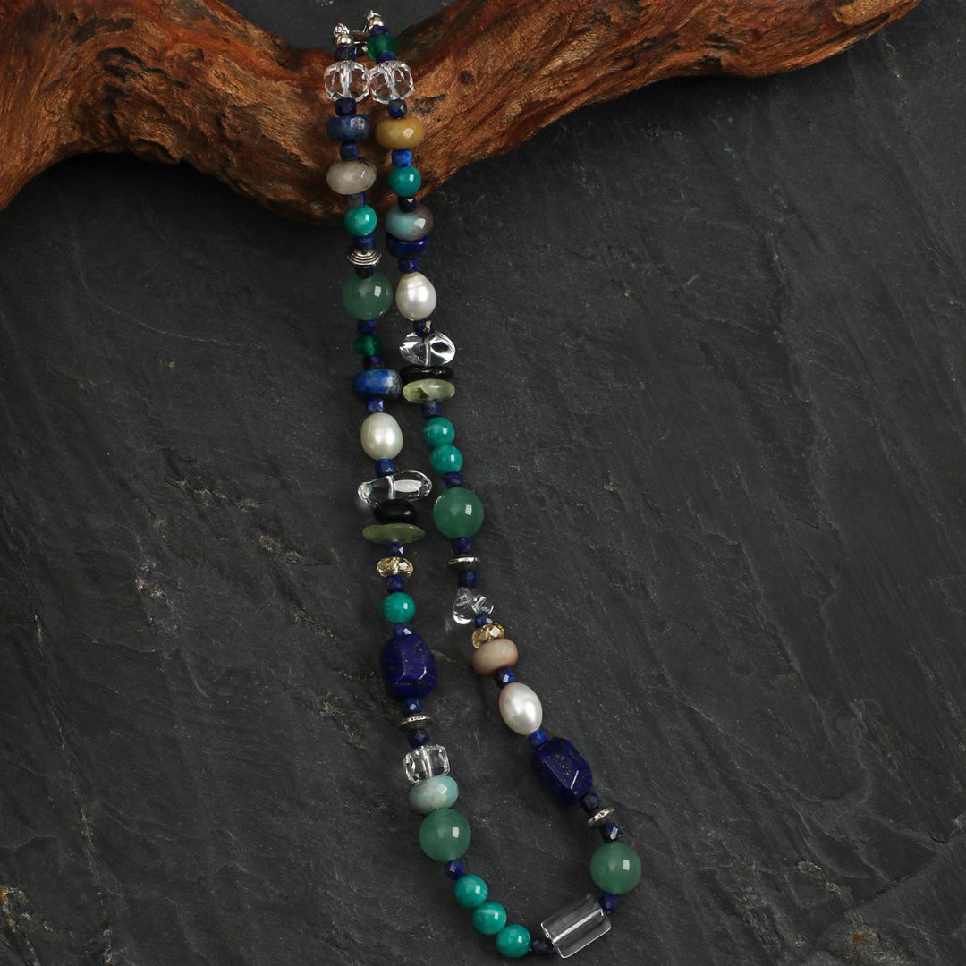 Mineral Mosaic — Mixed Gemstone Necklace