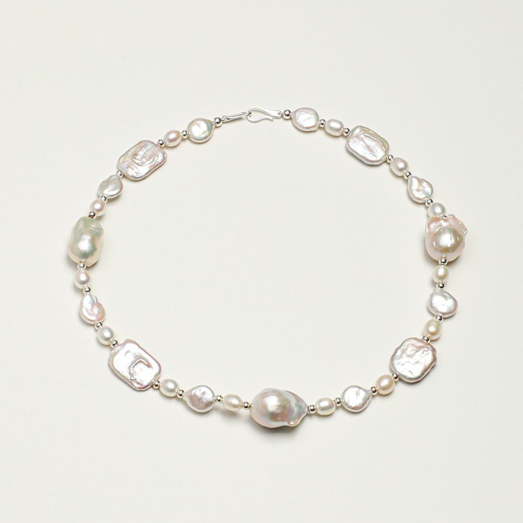 Pearl Cadence — Mixed Baroque Pearl Necklace