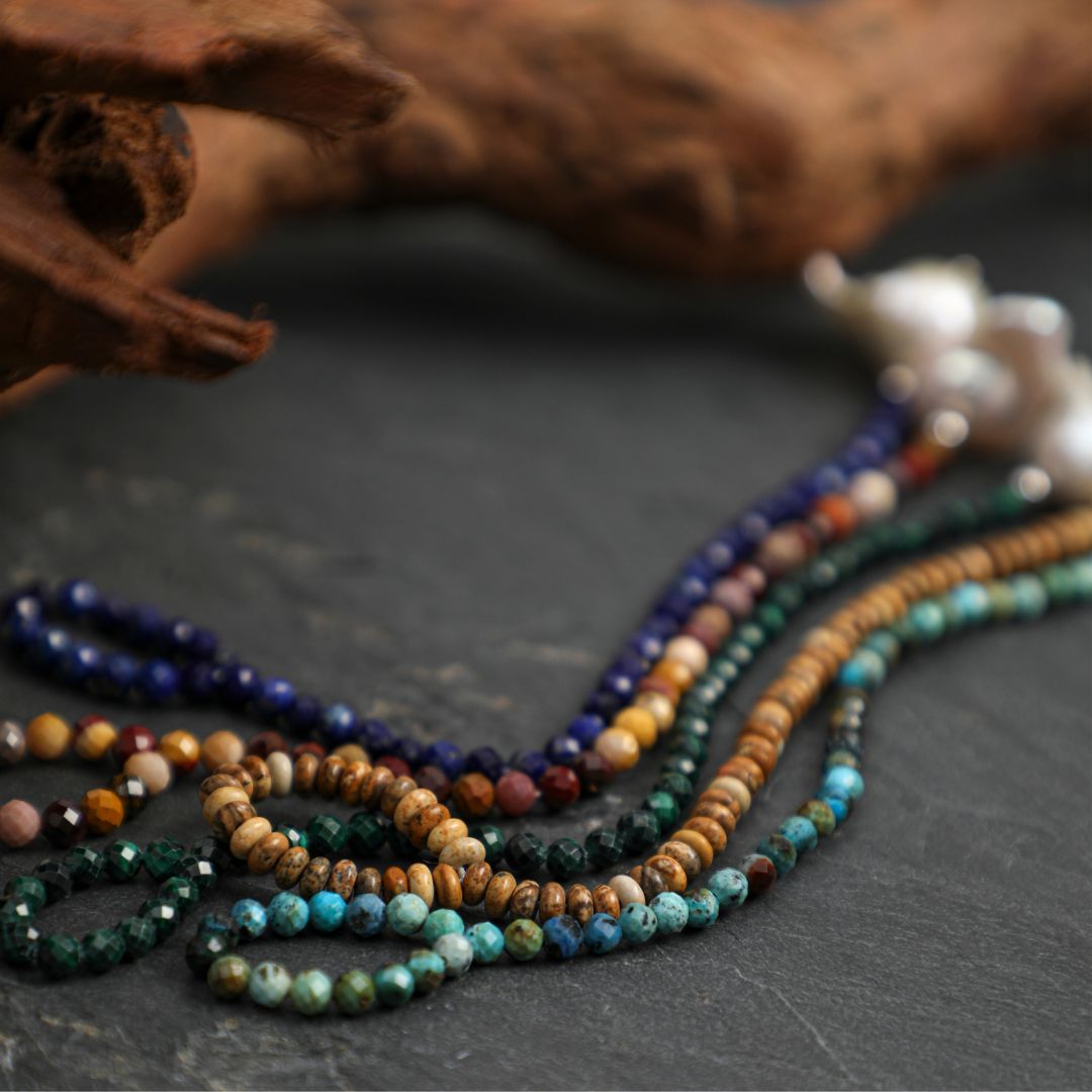Phoenix Moon — Phoenix Stone & Baroque Pearl Bracelet