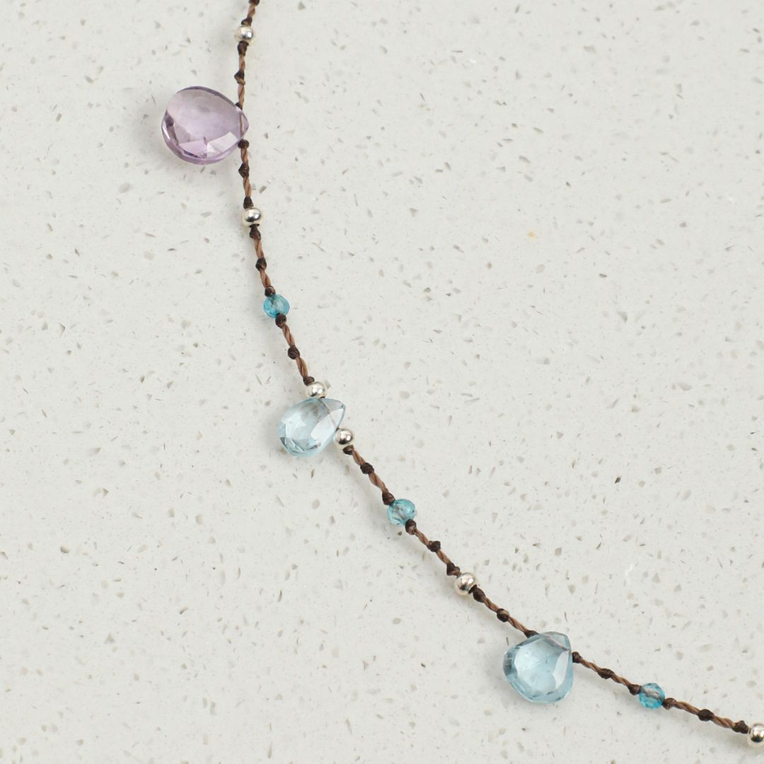 Prism Drops — Mixed Gemstone Drop Necklace