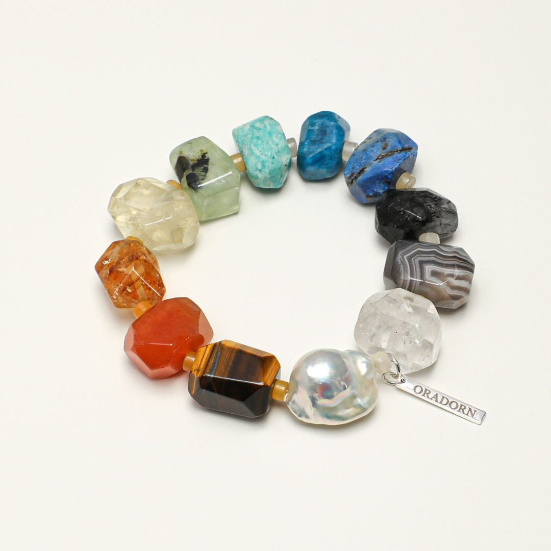 Prism Trail — Multicolor Gemstone Bracelet