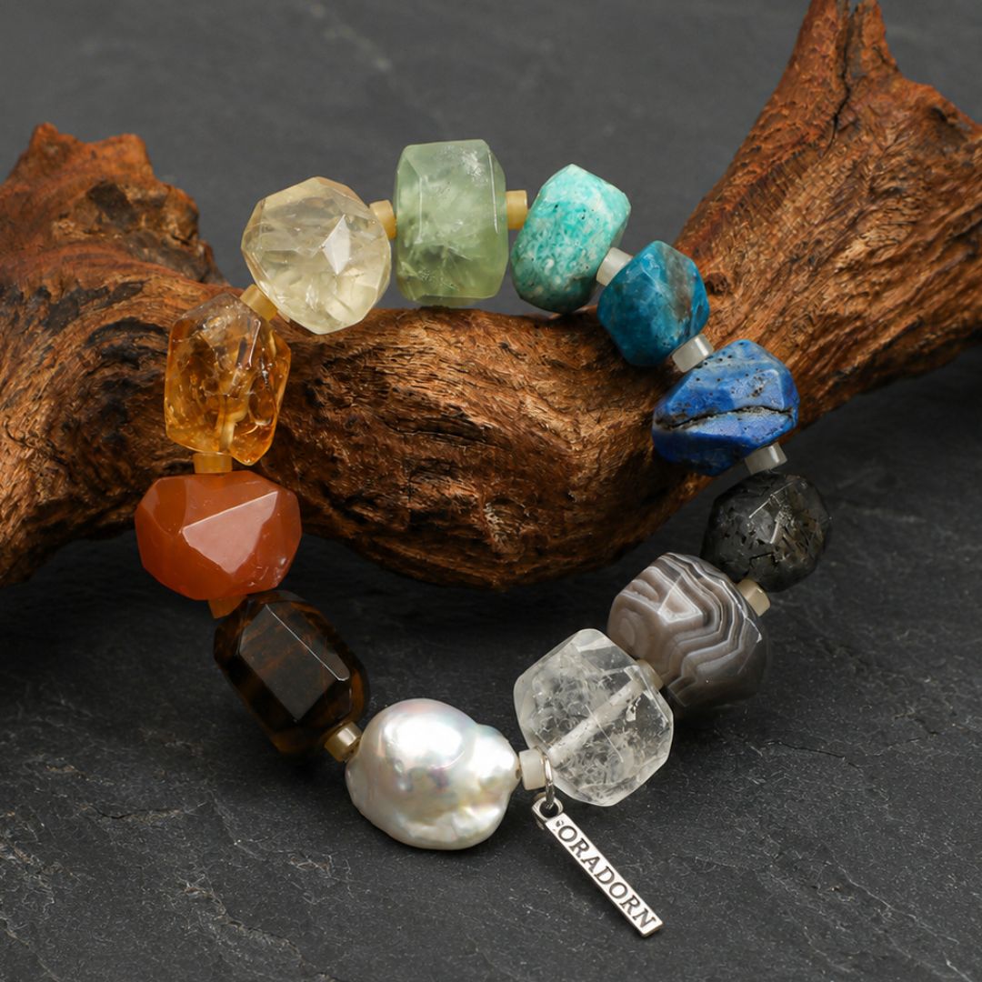 Prism Trail — Multicolor Gemstone Bracelet
