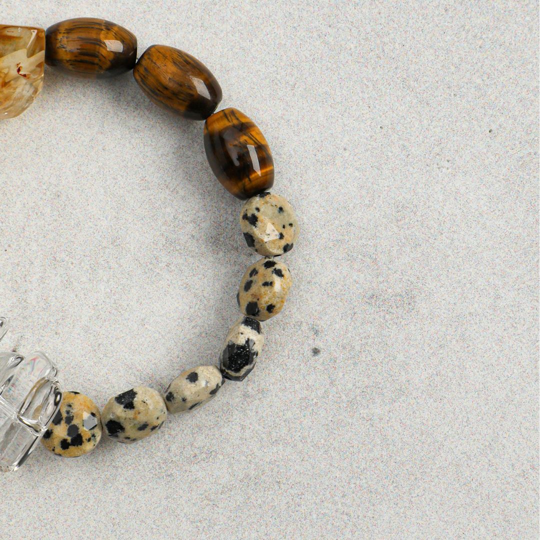 Saffron Terrain — Citrine, Tiger Eye & Jasper Bracelet