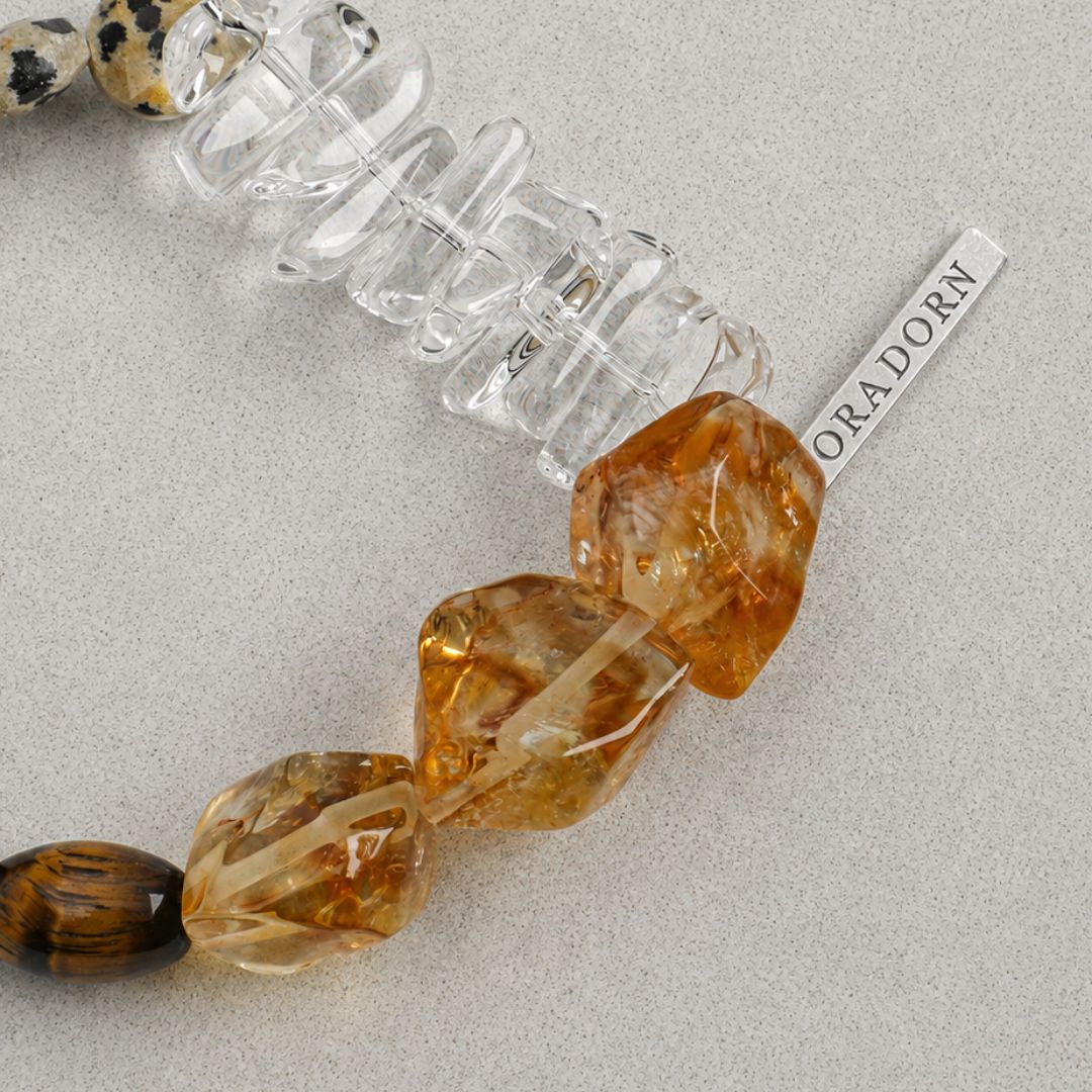 Saffron Terrain — Citrine, Tiger Eye & Jasper Bracelet