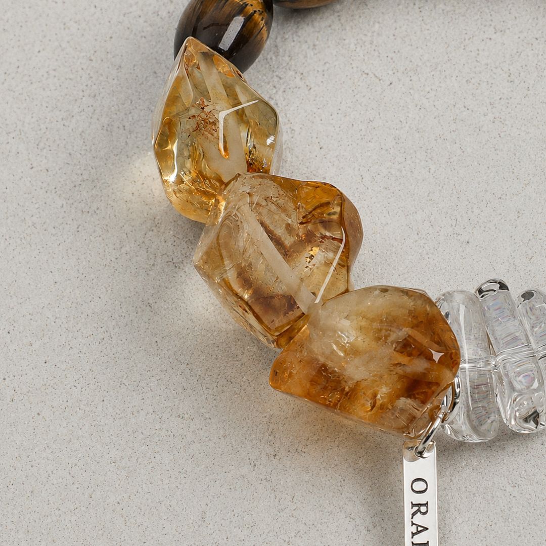 Saffron Terrain — Citrine, Tiger Eye & Jasper Bracelet
