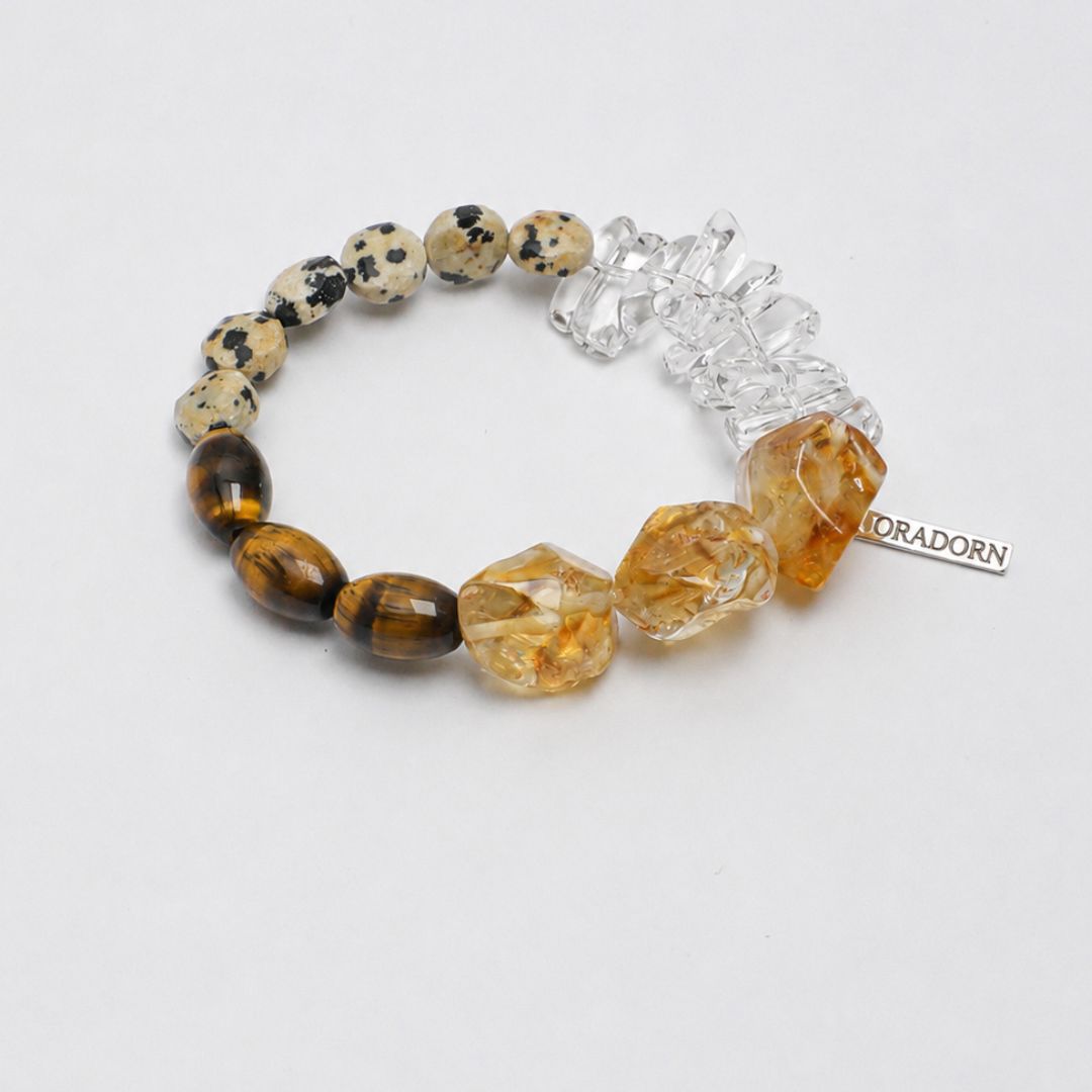 Saffron Terrain — Citrine, Tiger Eye & Jasper Bracelet
