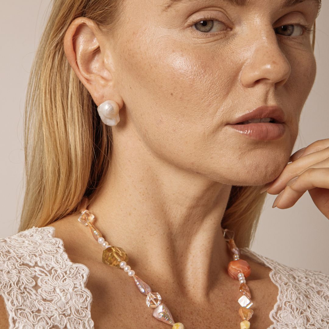 Soft Spectrum — Quartz & Mixed Stone Necklace