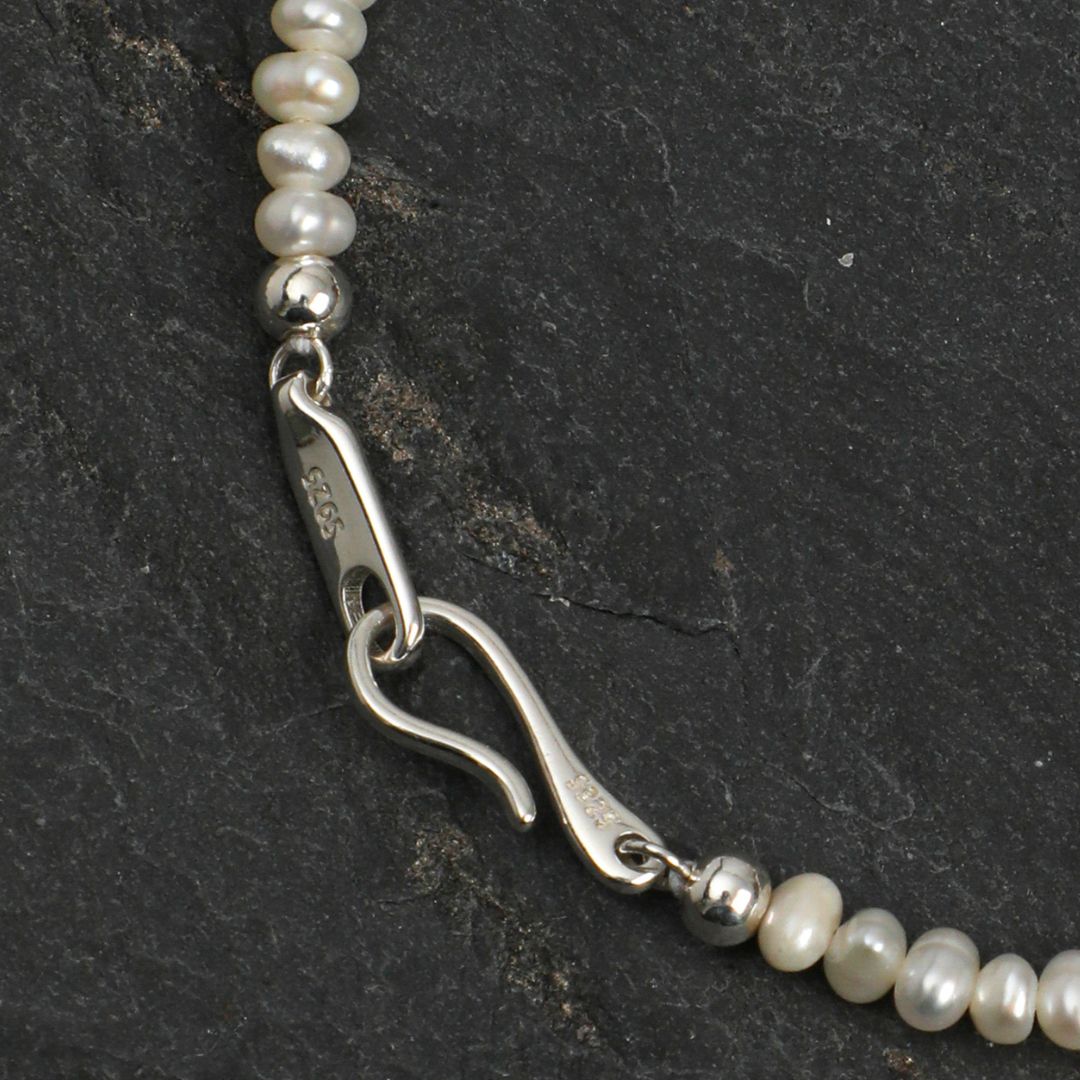 Tidal Drops — Pearl & Blue Topaz Bracelet