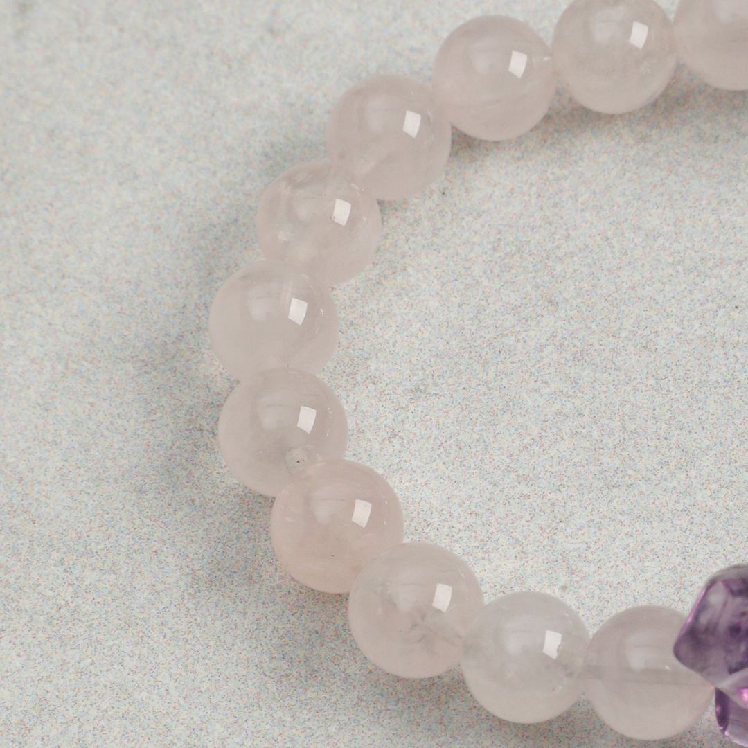 Violet Haze — Amethyst & Crystal Bracelet